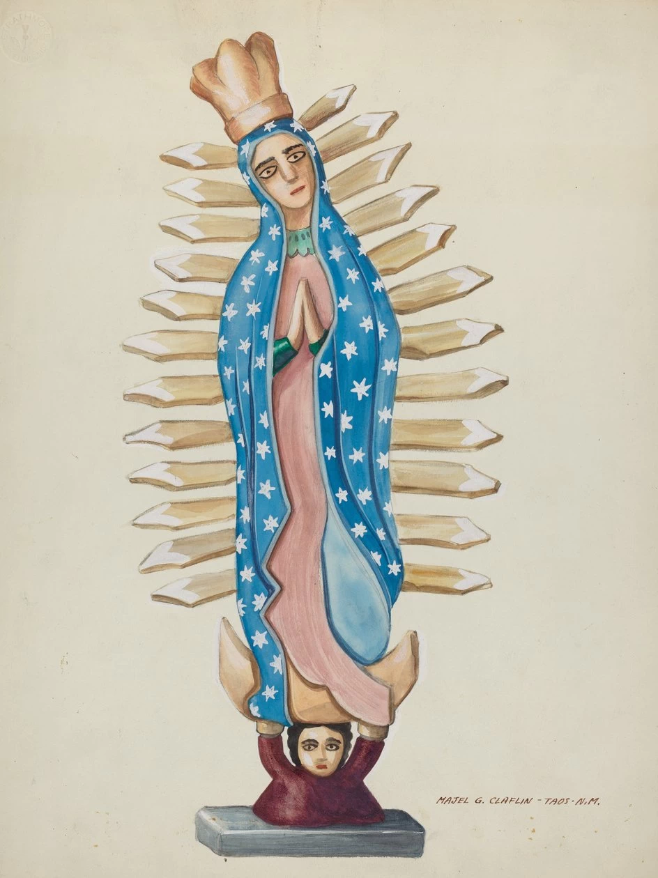Pierre Van Hanselaere - Guadalupe Legno Santo o Bulto